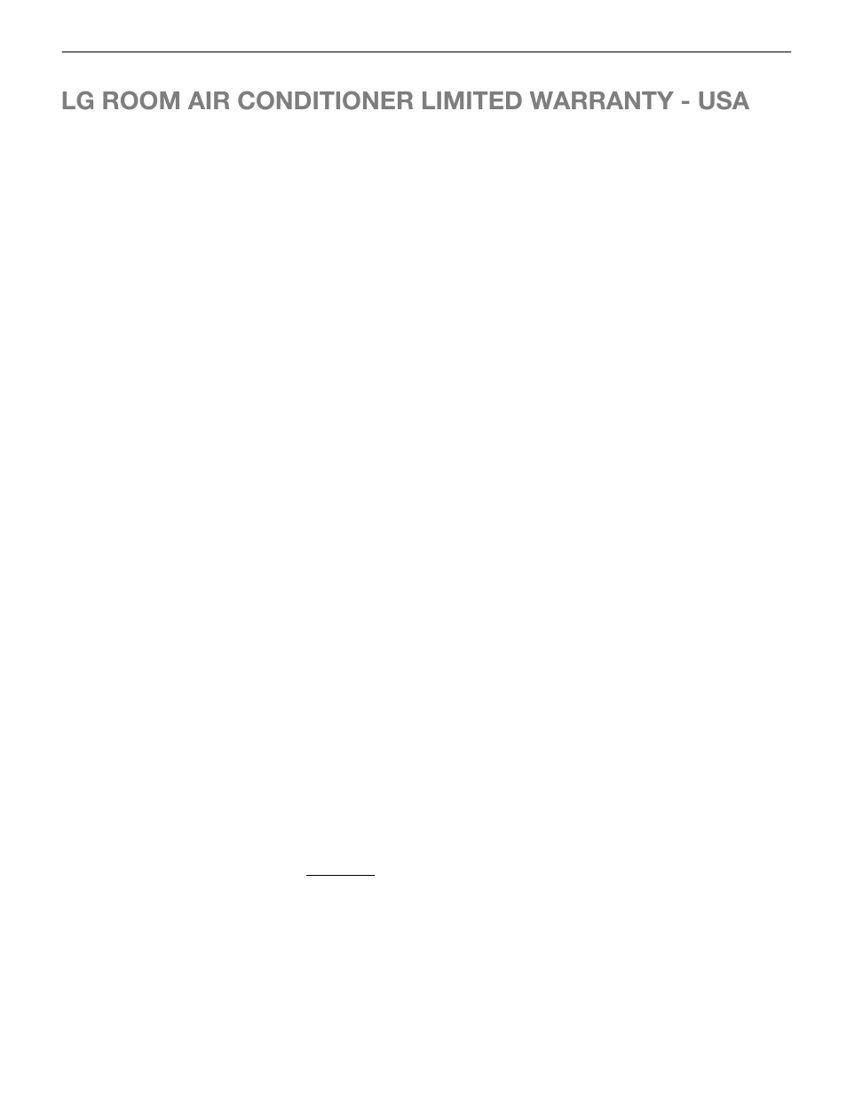 Lg room air conditioner limited warranty - usa, Warranty | LG LW1214HR User Manual | Page 46 / 48
