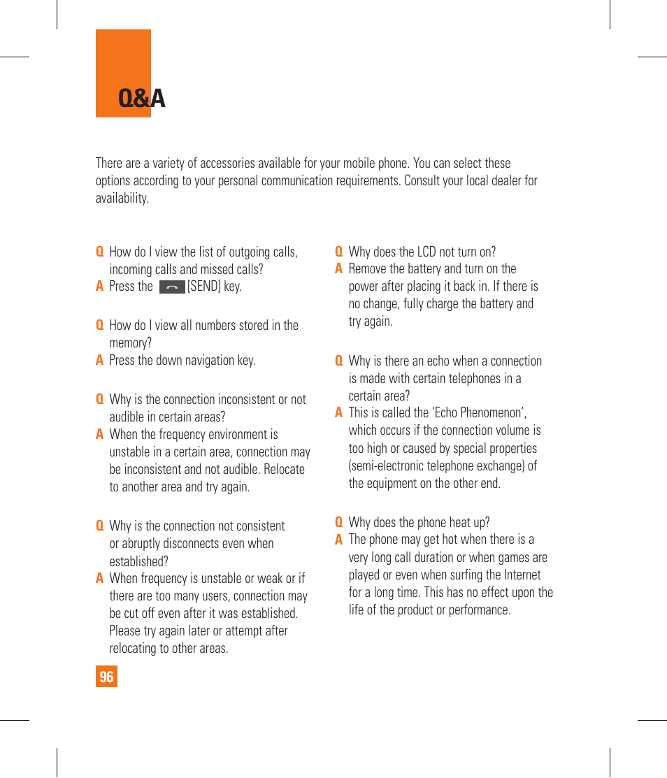 LG CF360 User Manual | Page 100 / 262
