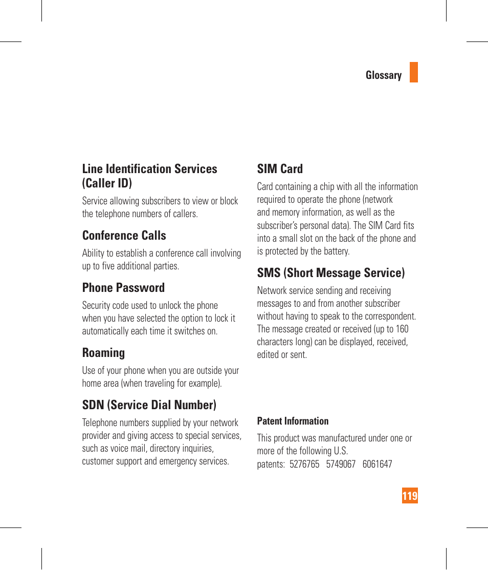 LG CF360 User Manual | Page 123 / 262