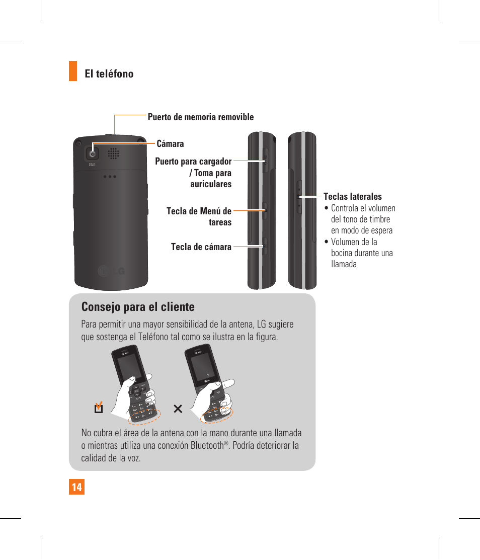 Consejo para el cliente | LG CF360 User Manual | Page 147 / 262