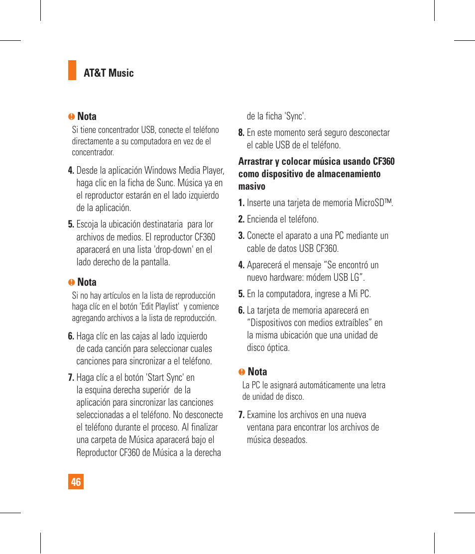 LG CF360 User Manual | Page 179 / 262