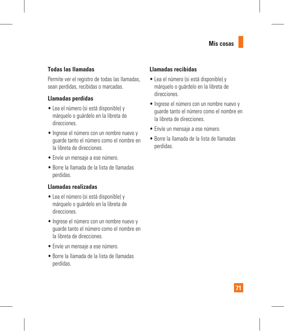 LG CF360 User Manual | Page 204 / 262