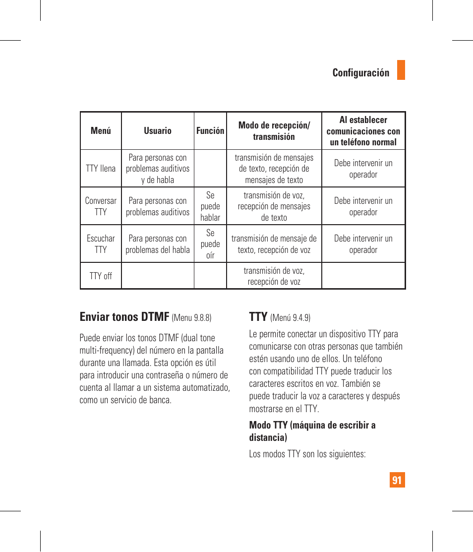 Enviar tonos dtmf | LG CF360 User Manual | Page 224 / 262