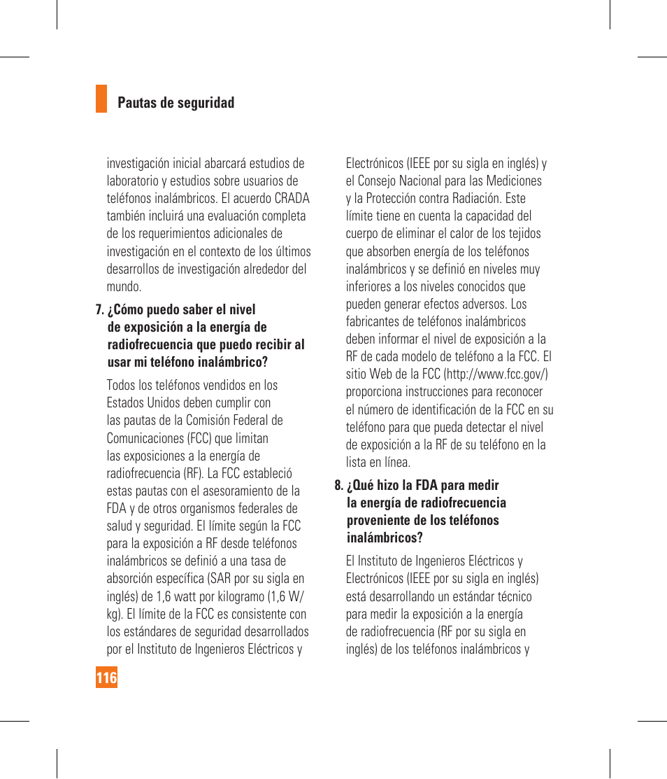 LG CF360 User Manual | Page 249 / 262