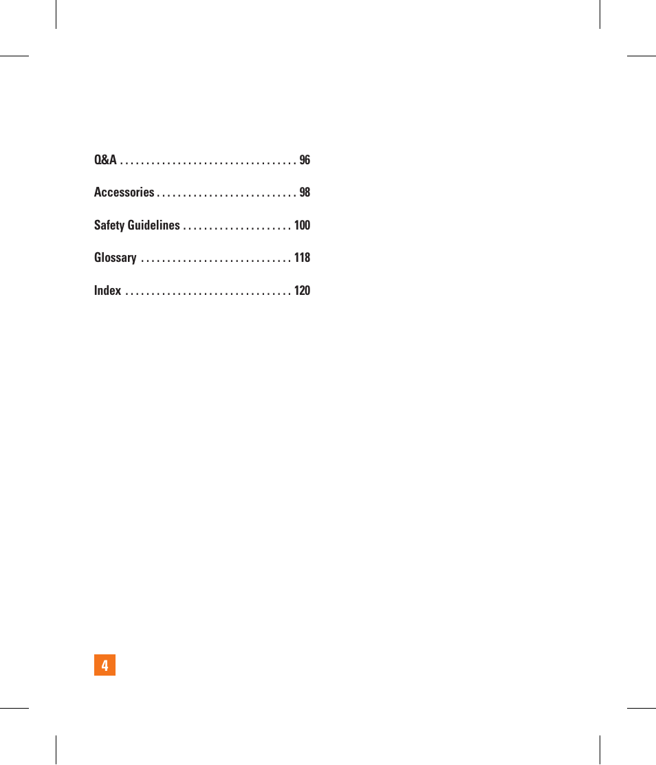 LG CF360 User Manual | Page 8 / 262