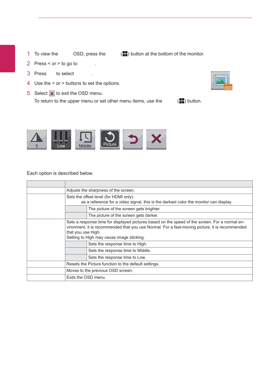 Picture | LG 29EA93-P User Manual | Page 32 / 40