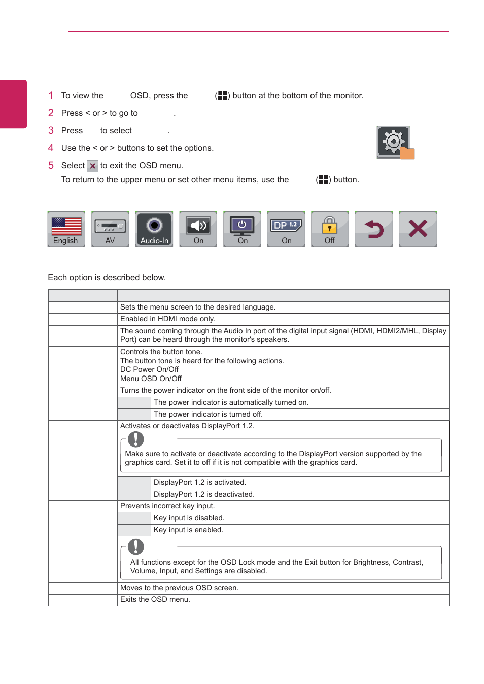 Settings | LG 29EA93-P User Manual | Page 34 / 40