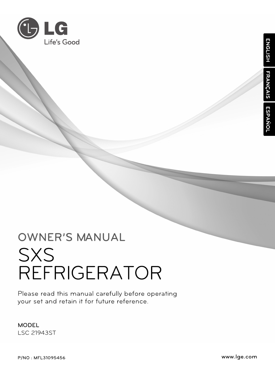 LG LSC21943ST User Manual | 39 pages