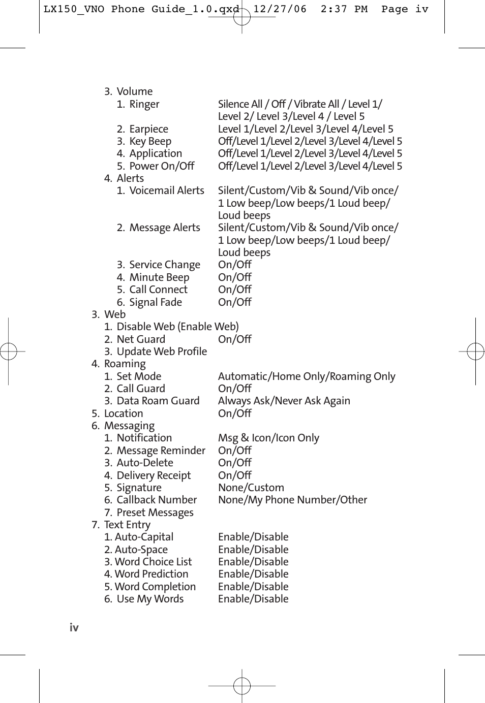 LG LG150 User Manual | Page 10 / 174