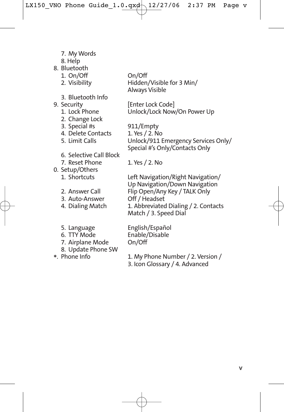 LG LG150 User Manual | Page 11 / 174