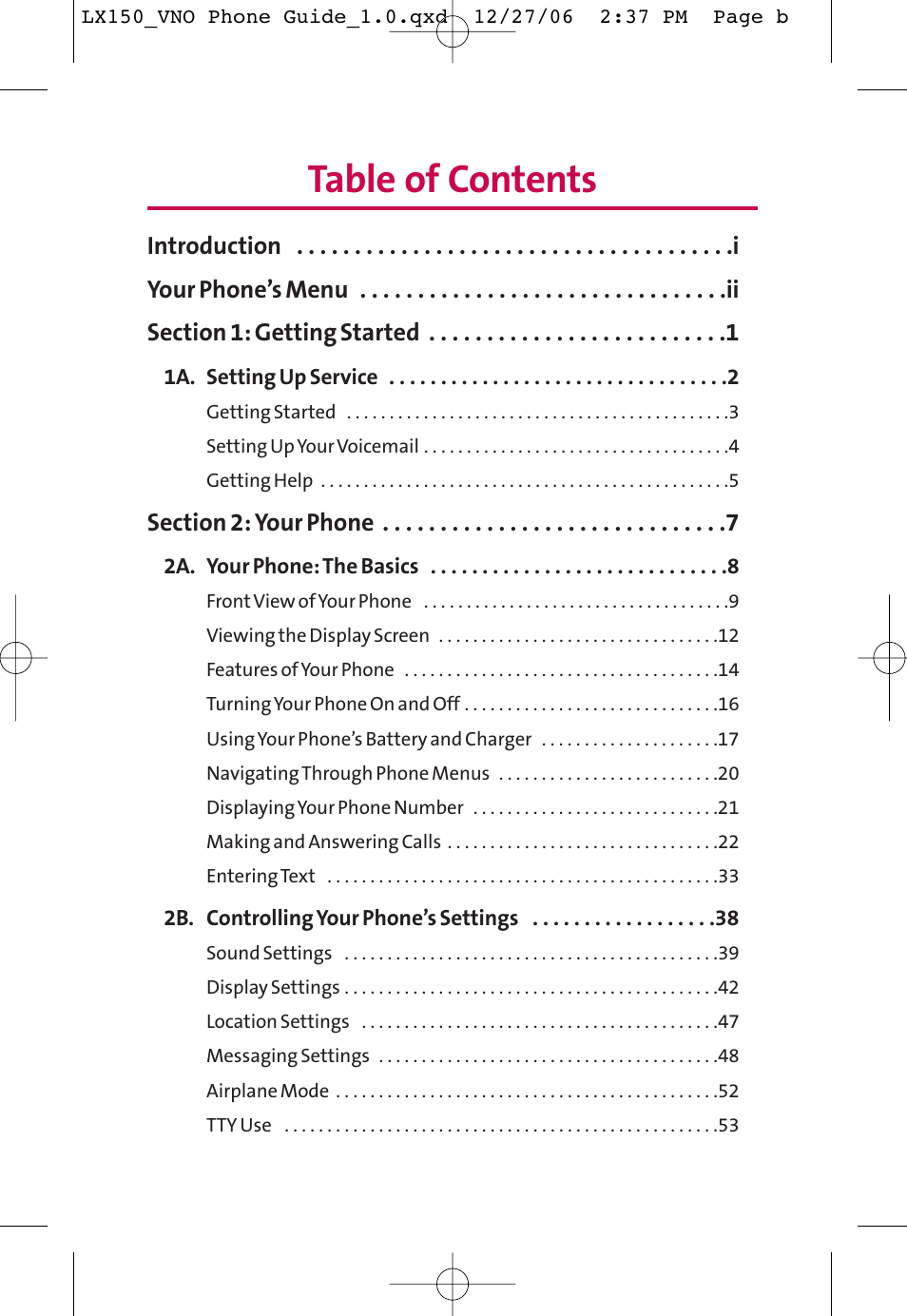 LG LG150 User Manual | Page 2 / 174