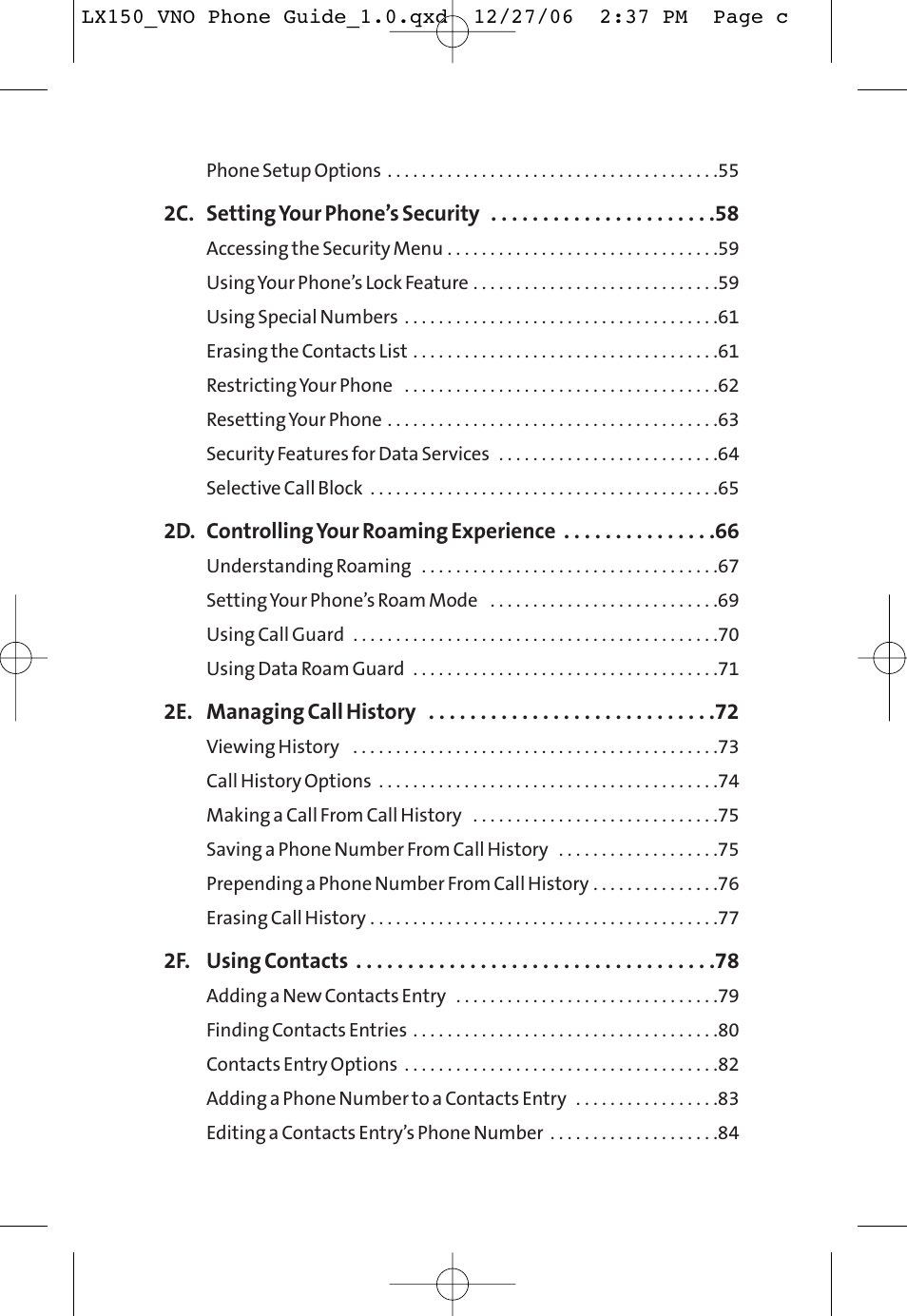 LG LG150 User Manual | Page 3 / 174