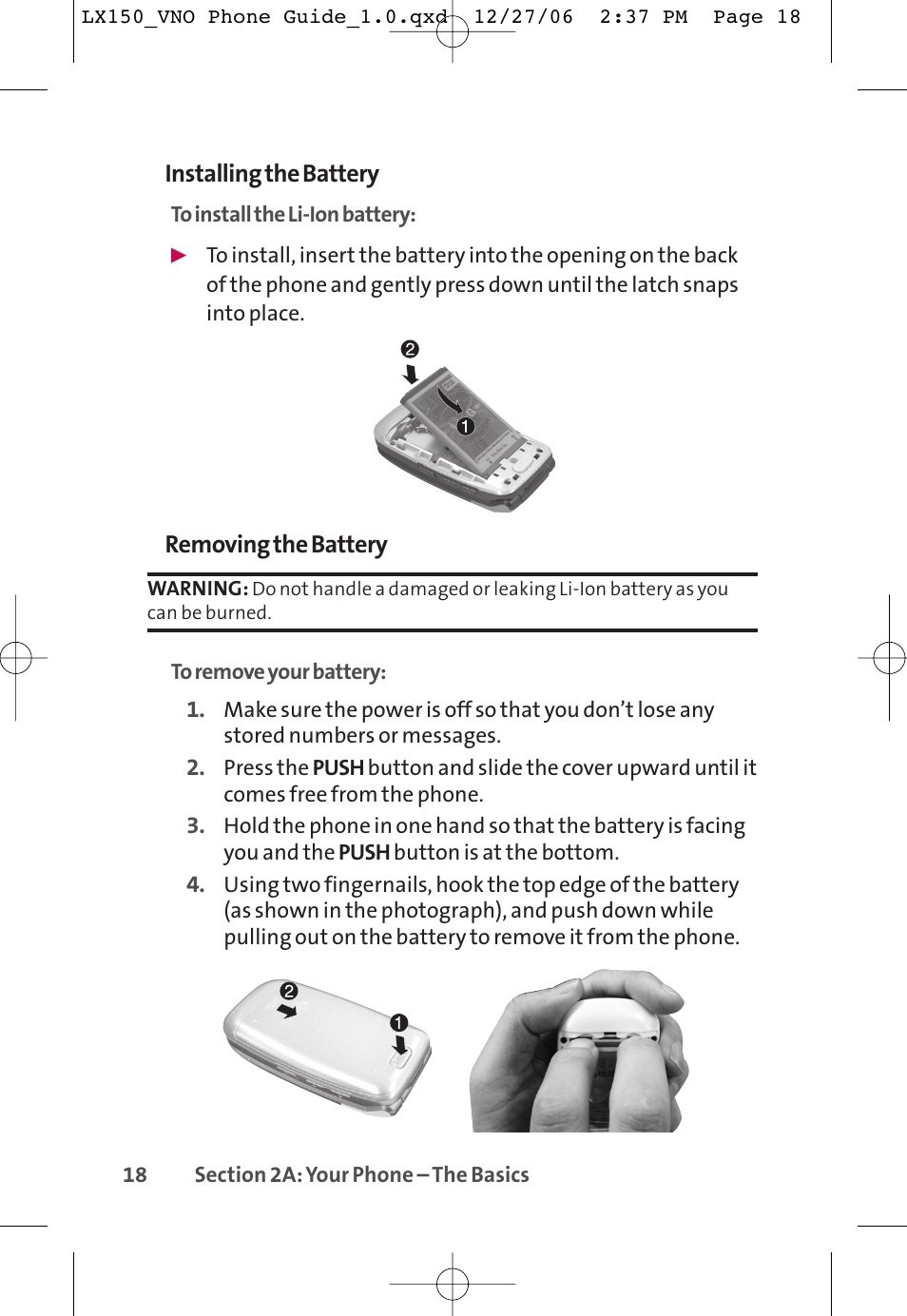 LG LG150 User Manual | Page 30 / 174