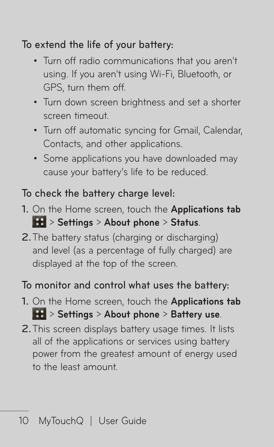 LG LGC800VL User Manual | Page 10 / 342