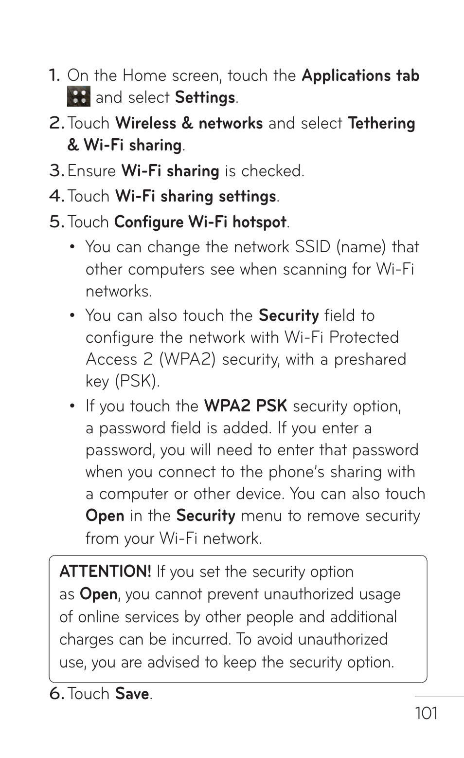 LG LGC800VL User Manual | Page 101 / 342