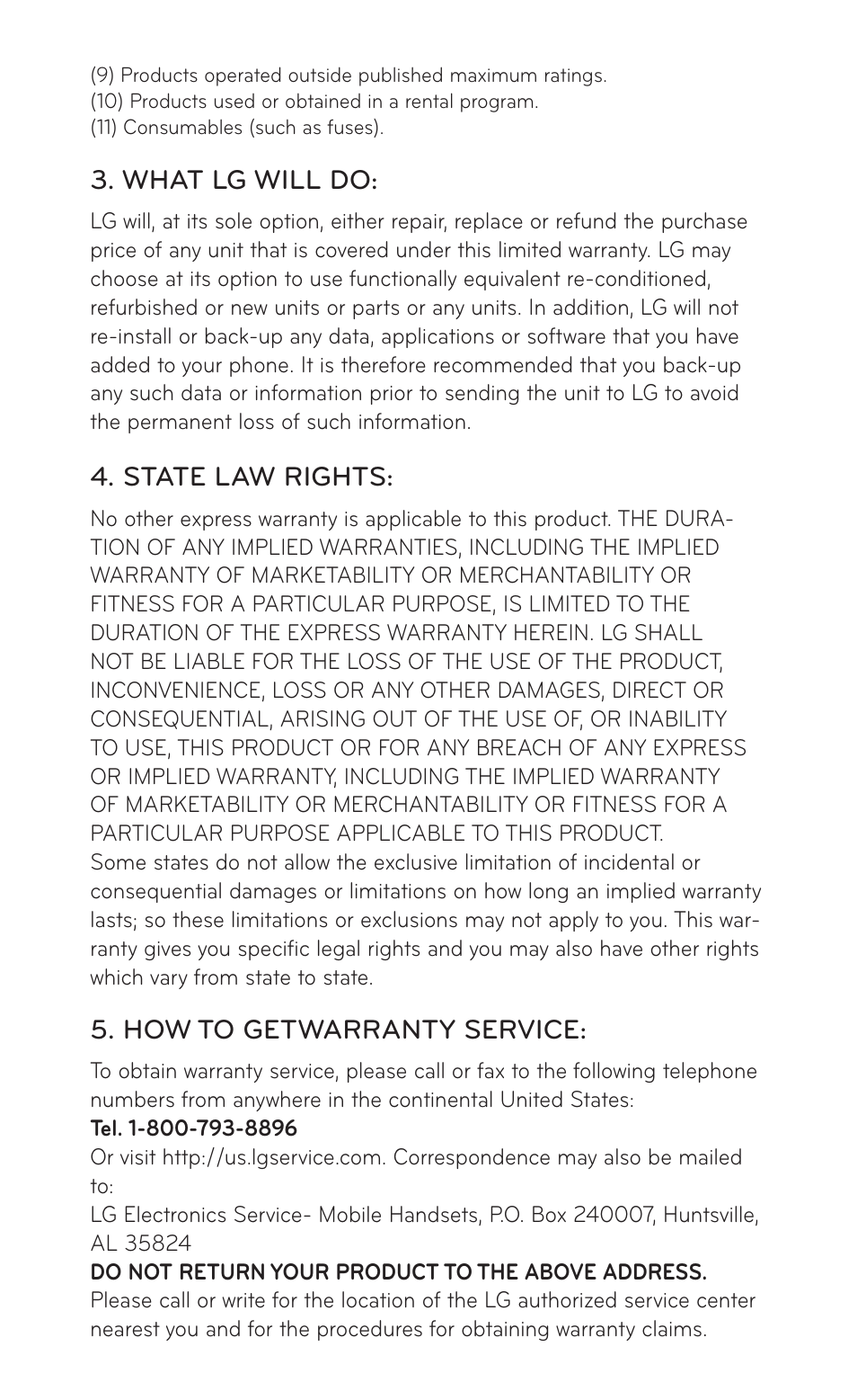 LG LGC800VL User Manual | Page 162 / 342