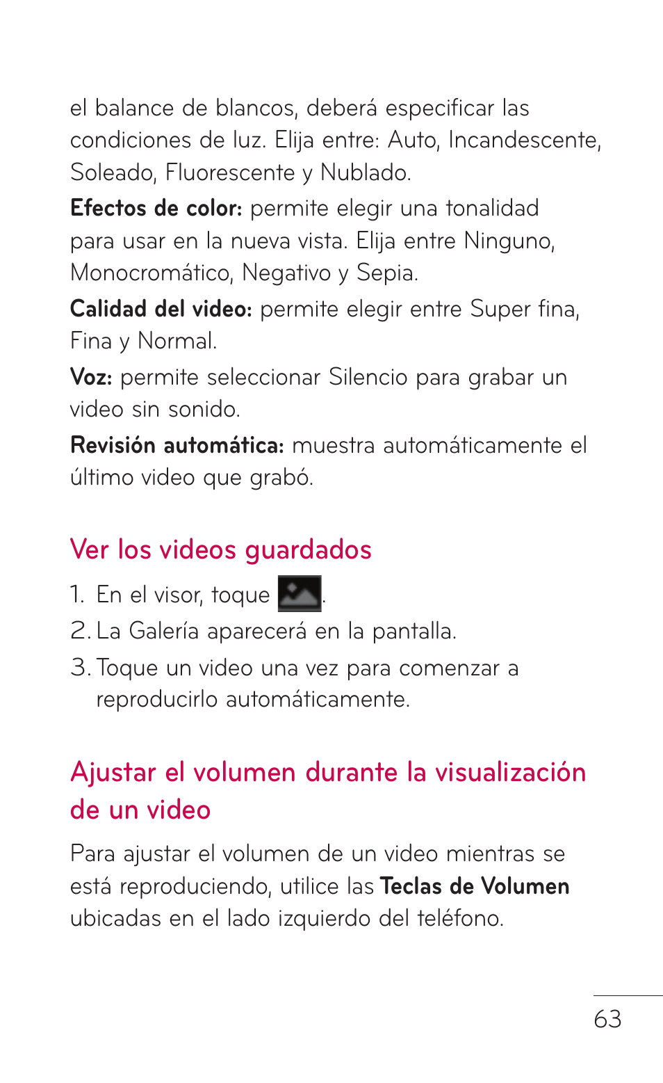 Ver los videos guardados | LG LGC800VL User Manual | Page 225 / 342