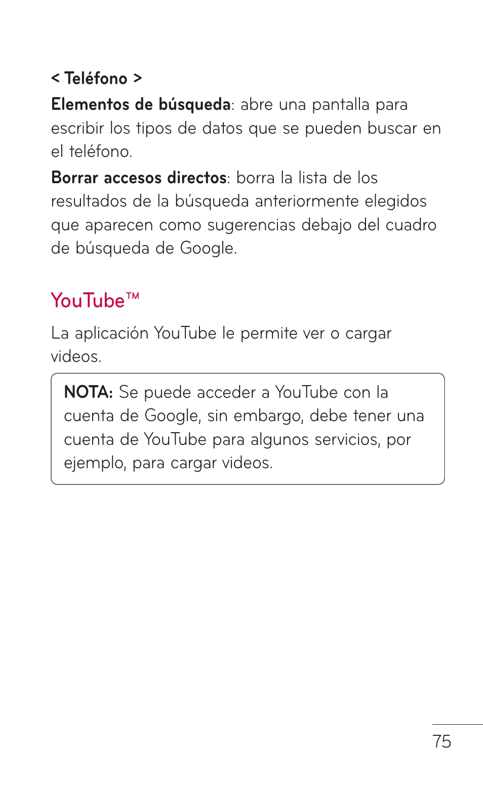 Youtube | LG LGC800VL User Manual | Page 237 / 342