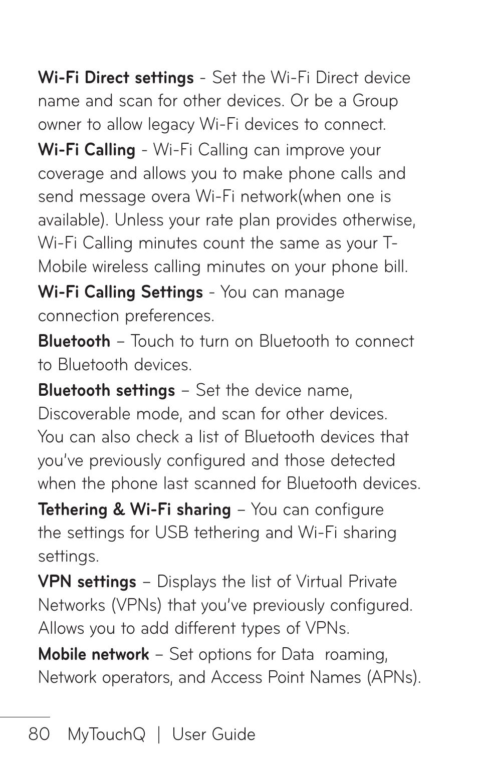 LG LGC800VL User Manual | Page 80 / 342