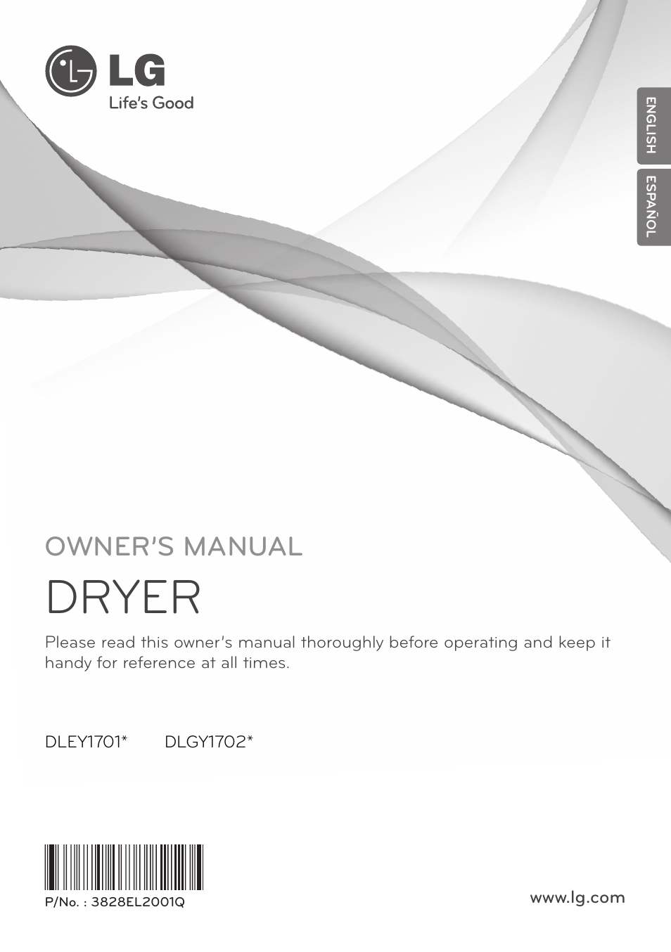 LG DLGY1702V User Manual | 84 pages