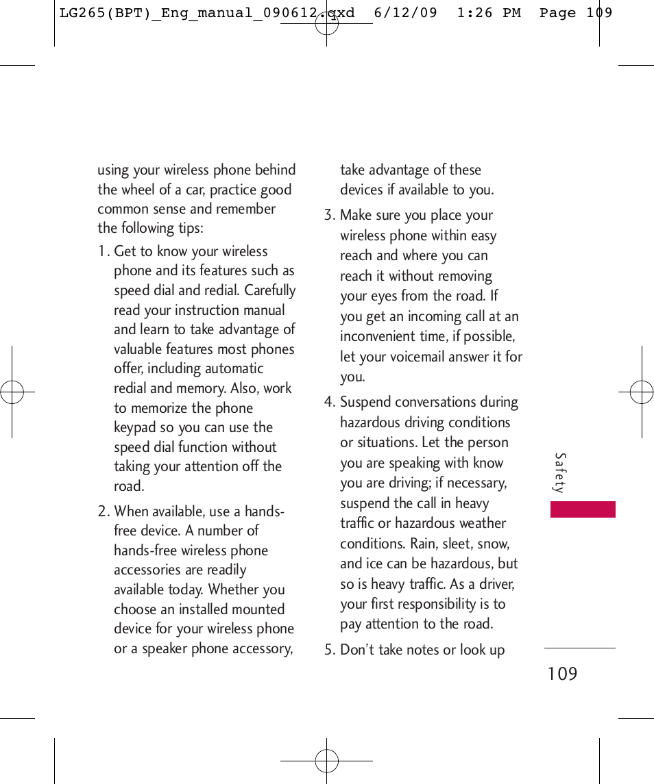 LG LG265 User Manual | Page 109 / 128