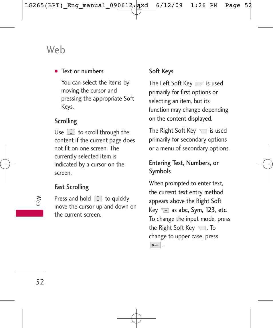 LG LG265 User Manual | Page 52 / 128