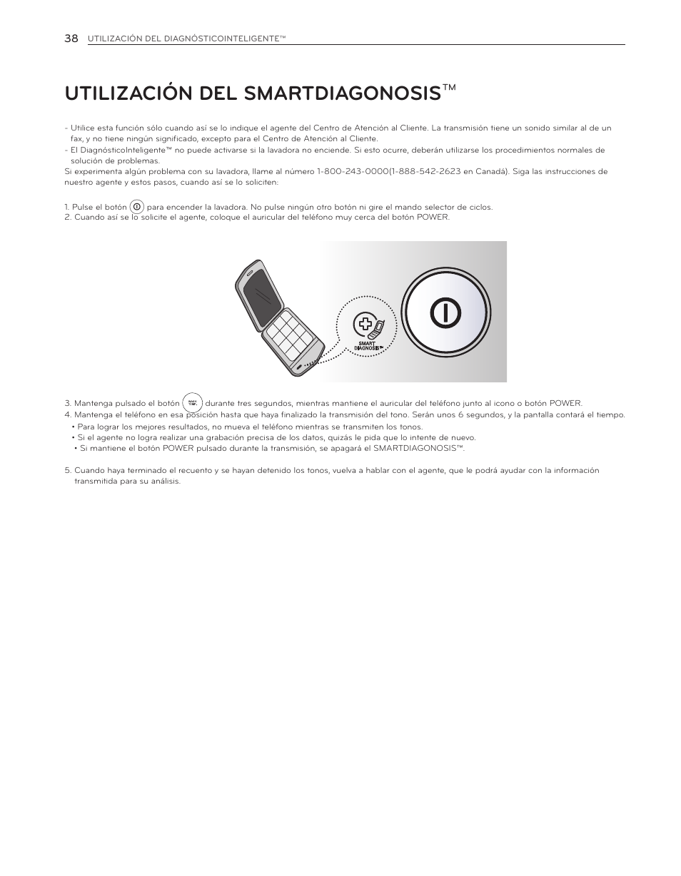 Utilización del smartdiagonosis | LG WM3650HVA User Manual | Page 78 / 80