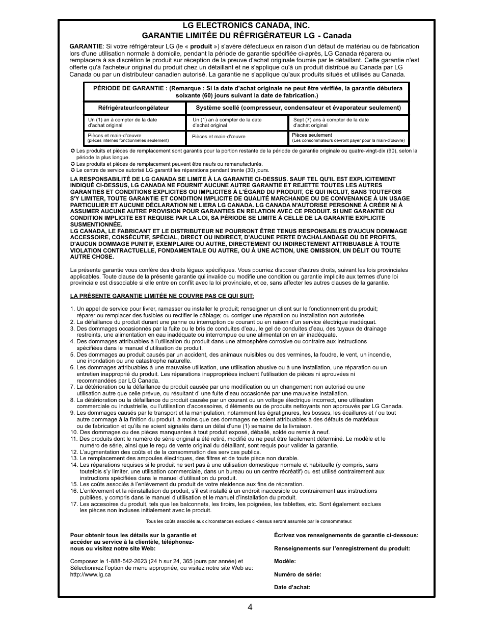 LG LRBN20512SW User Manual | Page 4 / 38