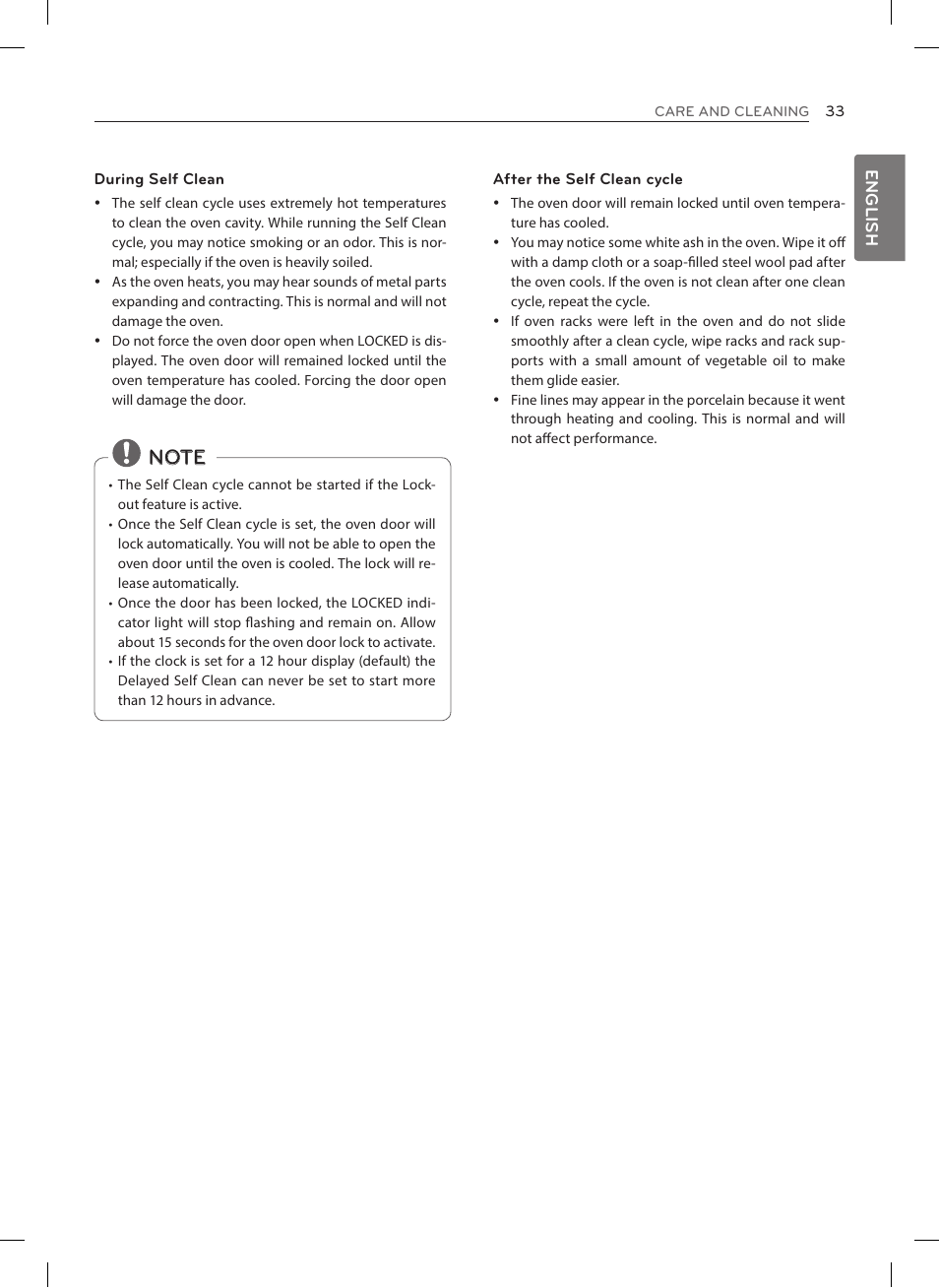 English | LG LRE3025ST User Manual | Page 33 / 88