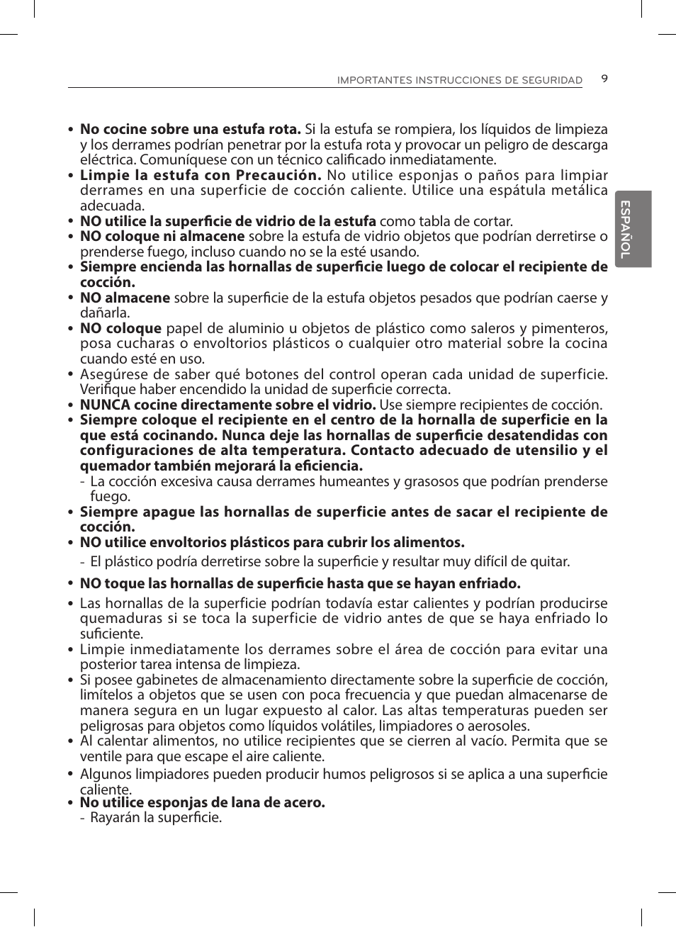 LG LRE3025ST User Manual | Page 51 / 88