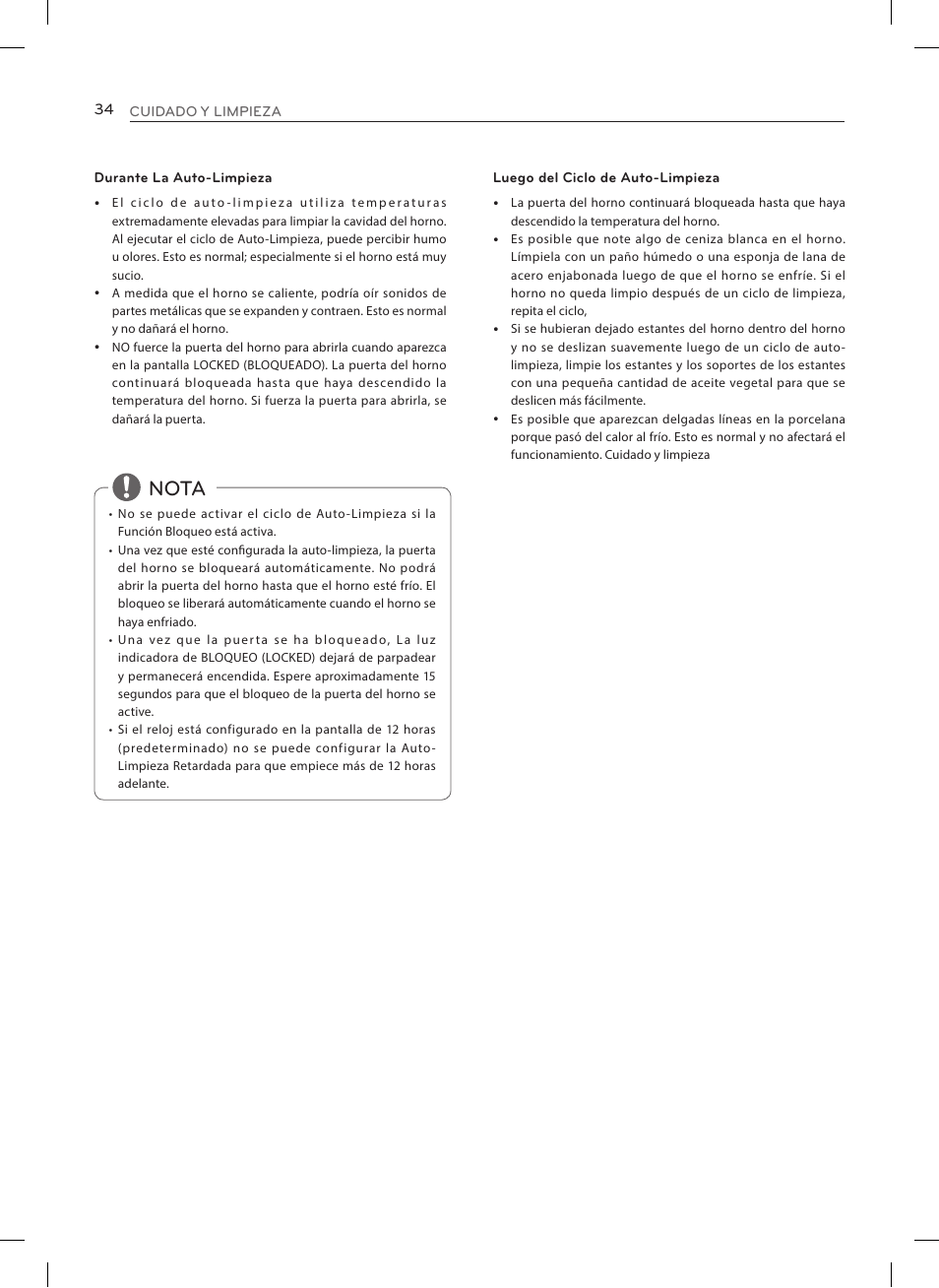 Nota | LG LRE3025ST User Manual | Page 76 / 88