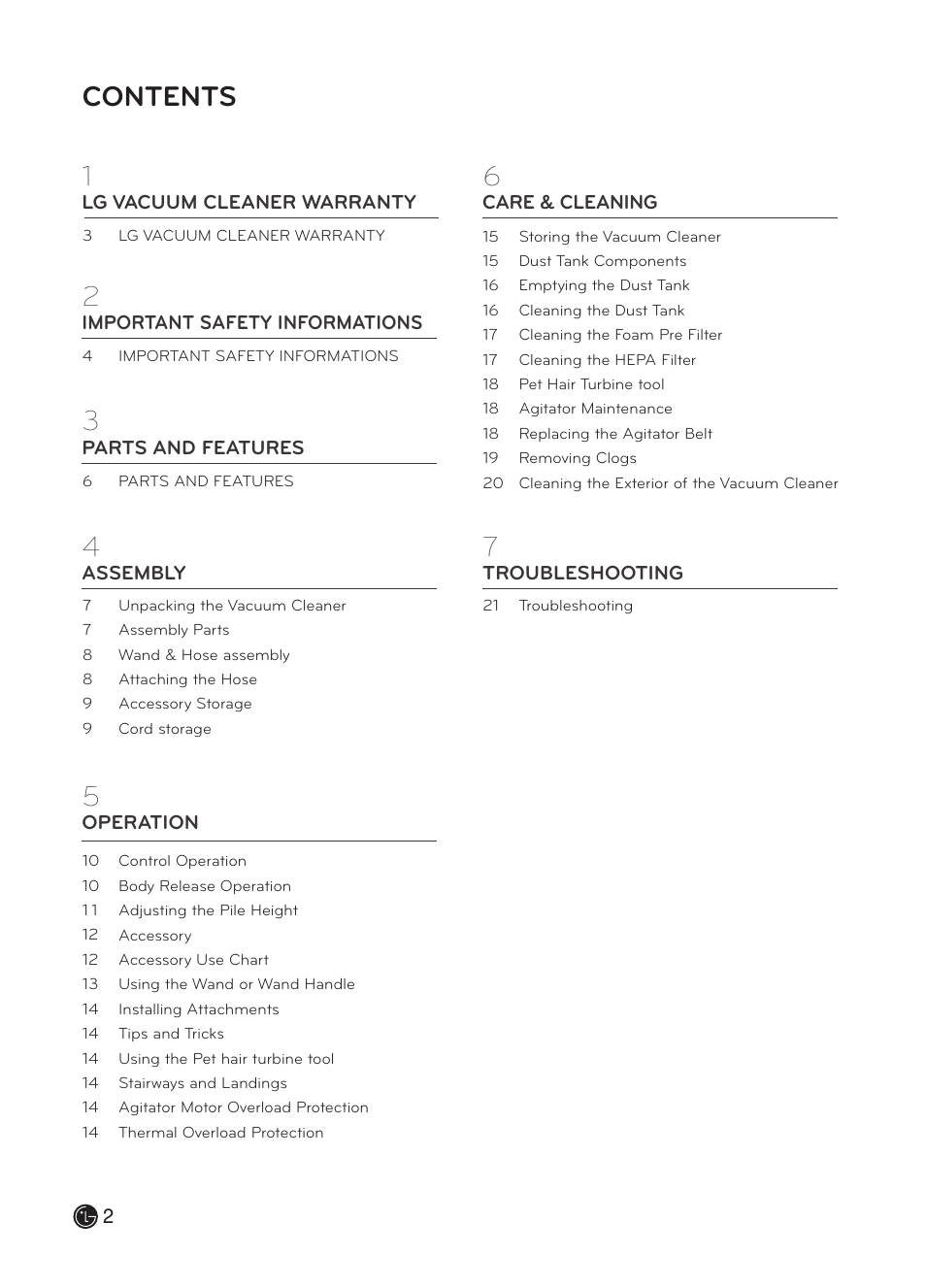 LG LuV300B User Manual | Page 3 / 69