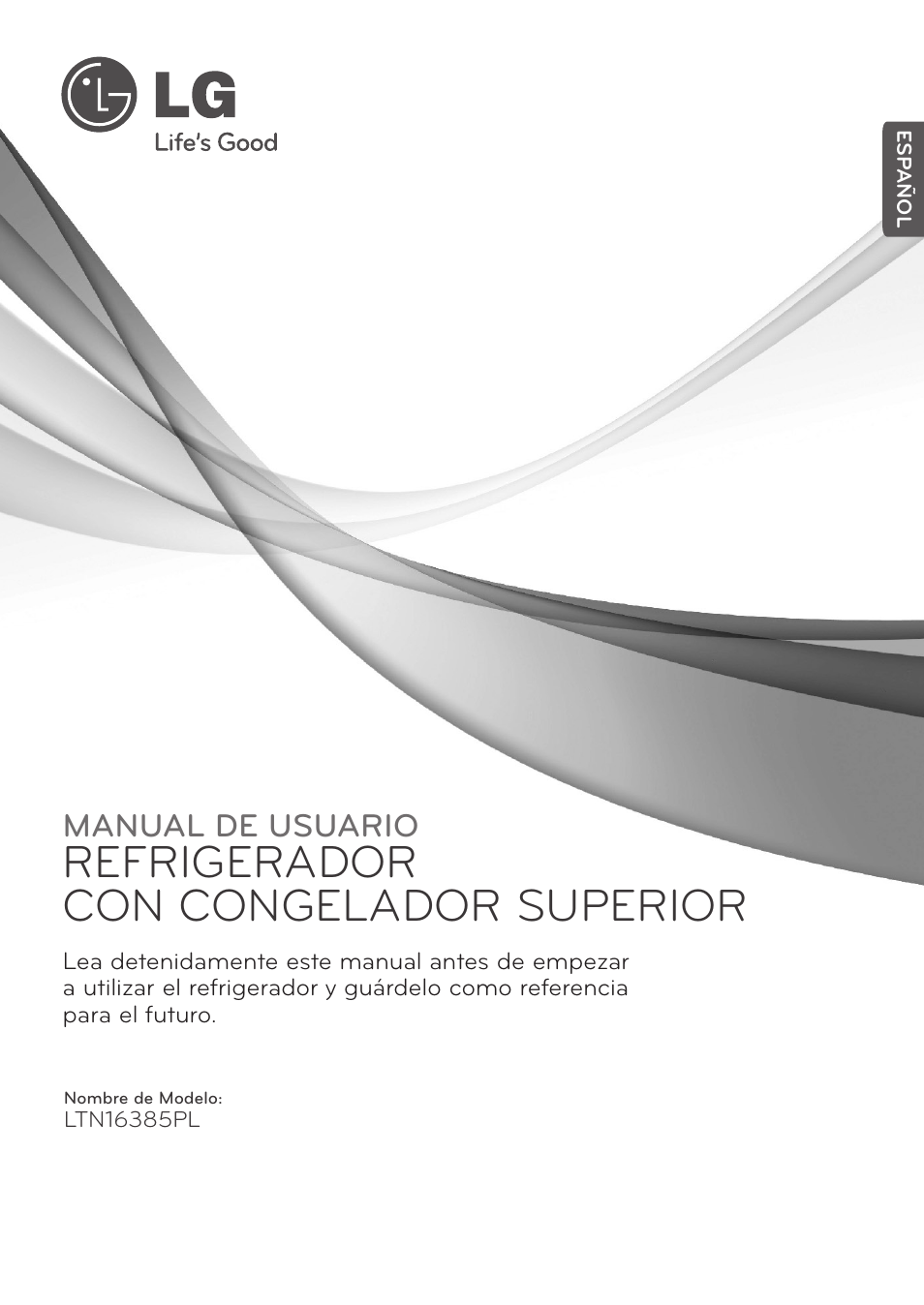 Refrigerador con congelador superior, Manual de usuario | LG LTN16385PL User Manual | Page 19 / 35