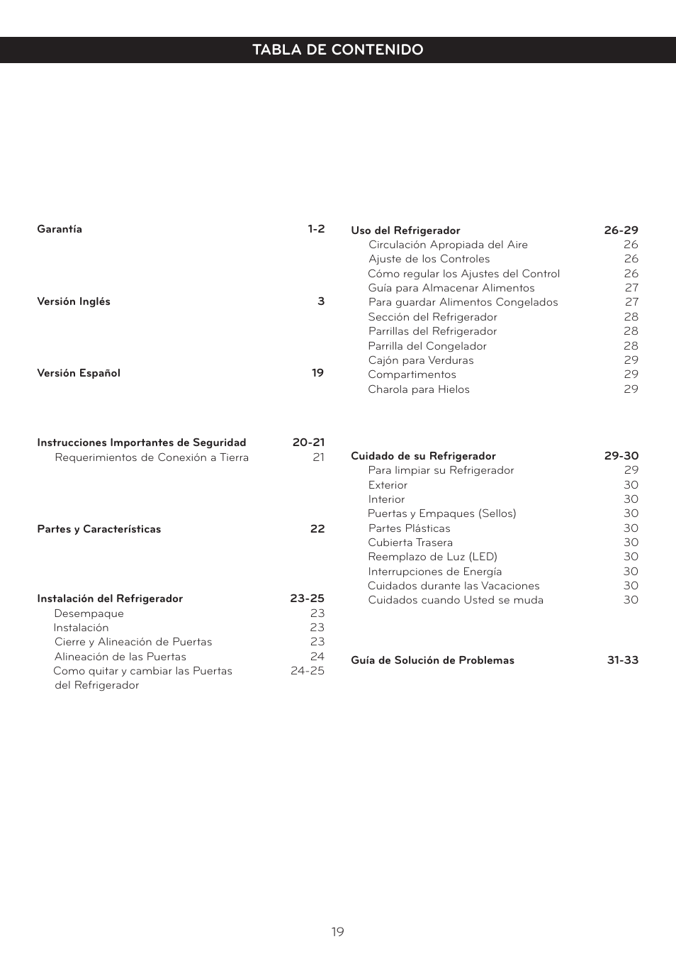 LG LTN16385PL User Manual | Page 20 / 35