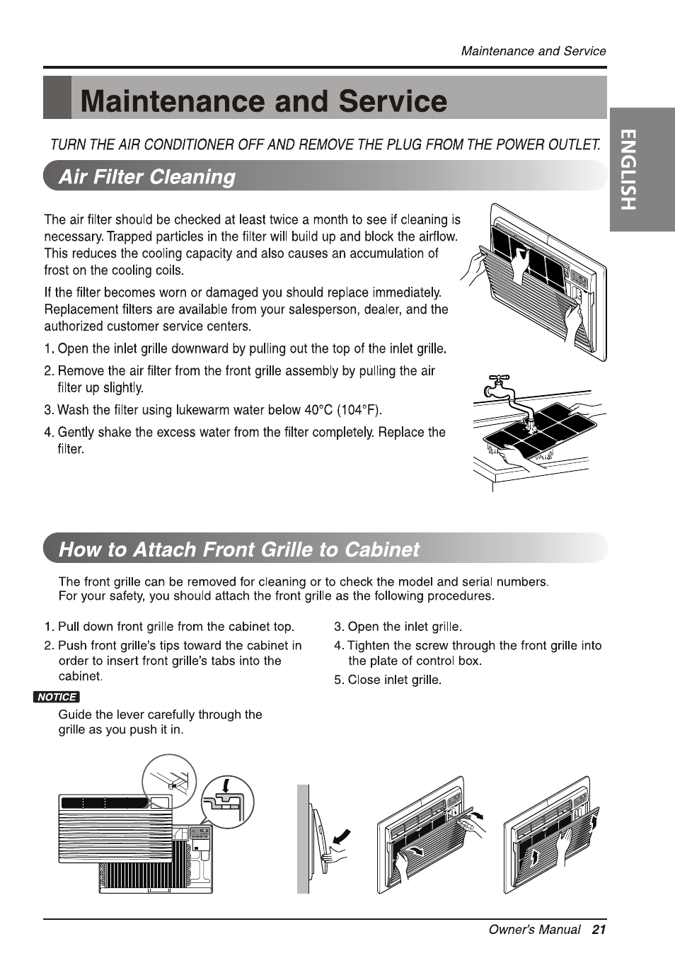 LG LT1033HNR User Manual | Page 21 / 48