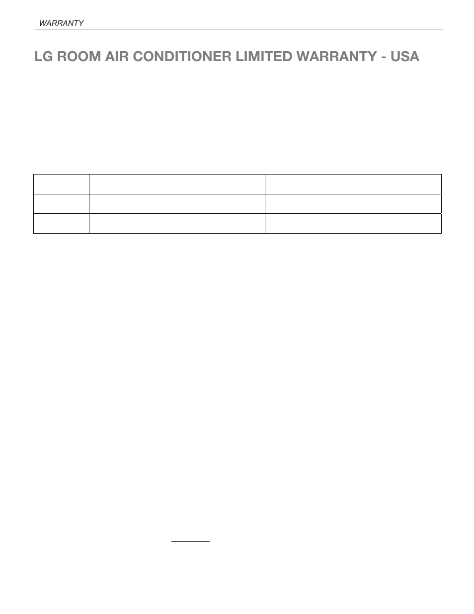 Lg room air conditioner limited warranty - usa | LG LT101CNR User Manual | Page 46 / 47