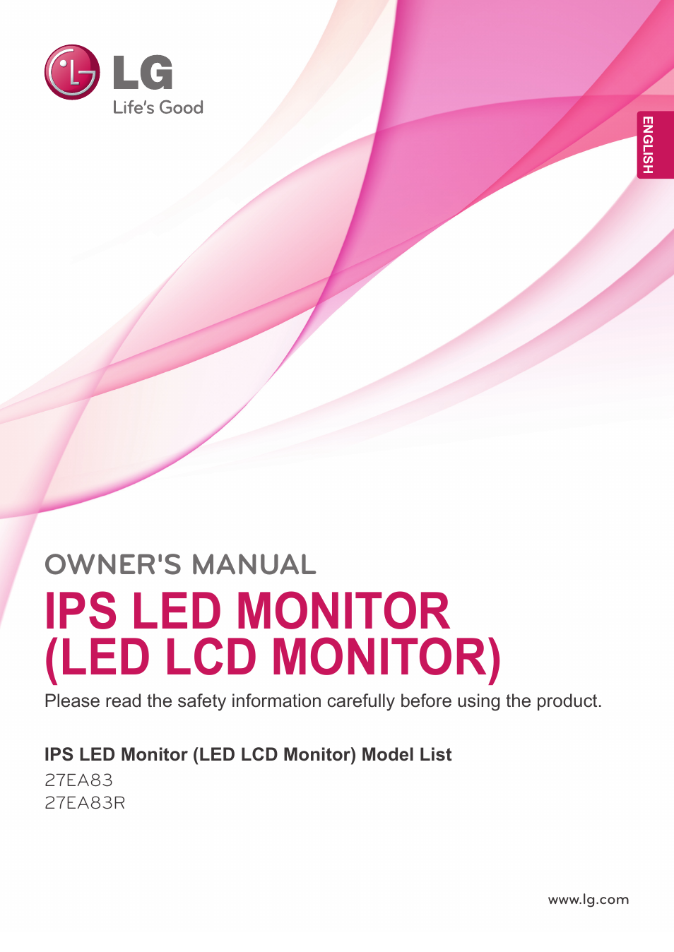 LG 27EA83-D User Manual | 37 pages