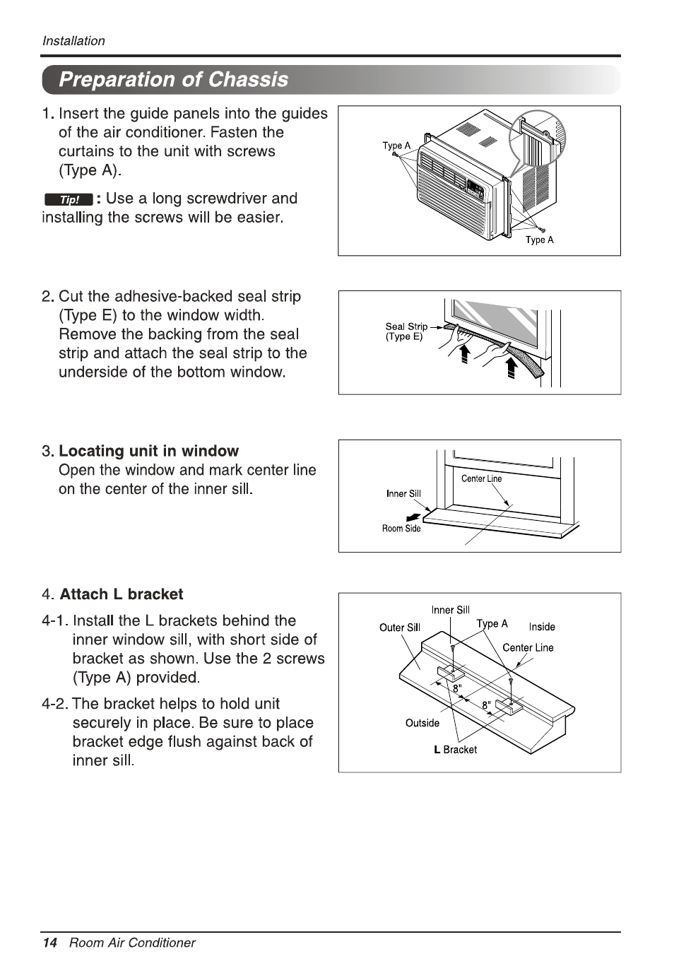 Preparation of chassis | LG L8010ER User Manual | Page 14 / 52