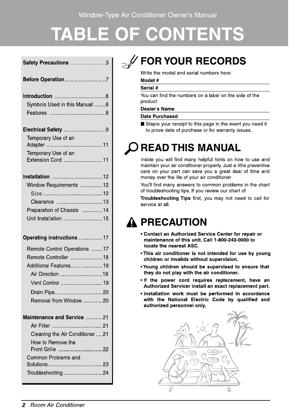LG L8010ER User Manual | Page 2 / 52