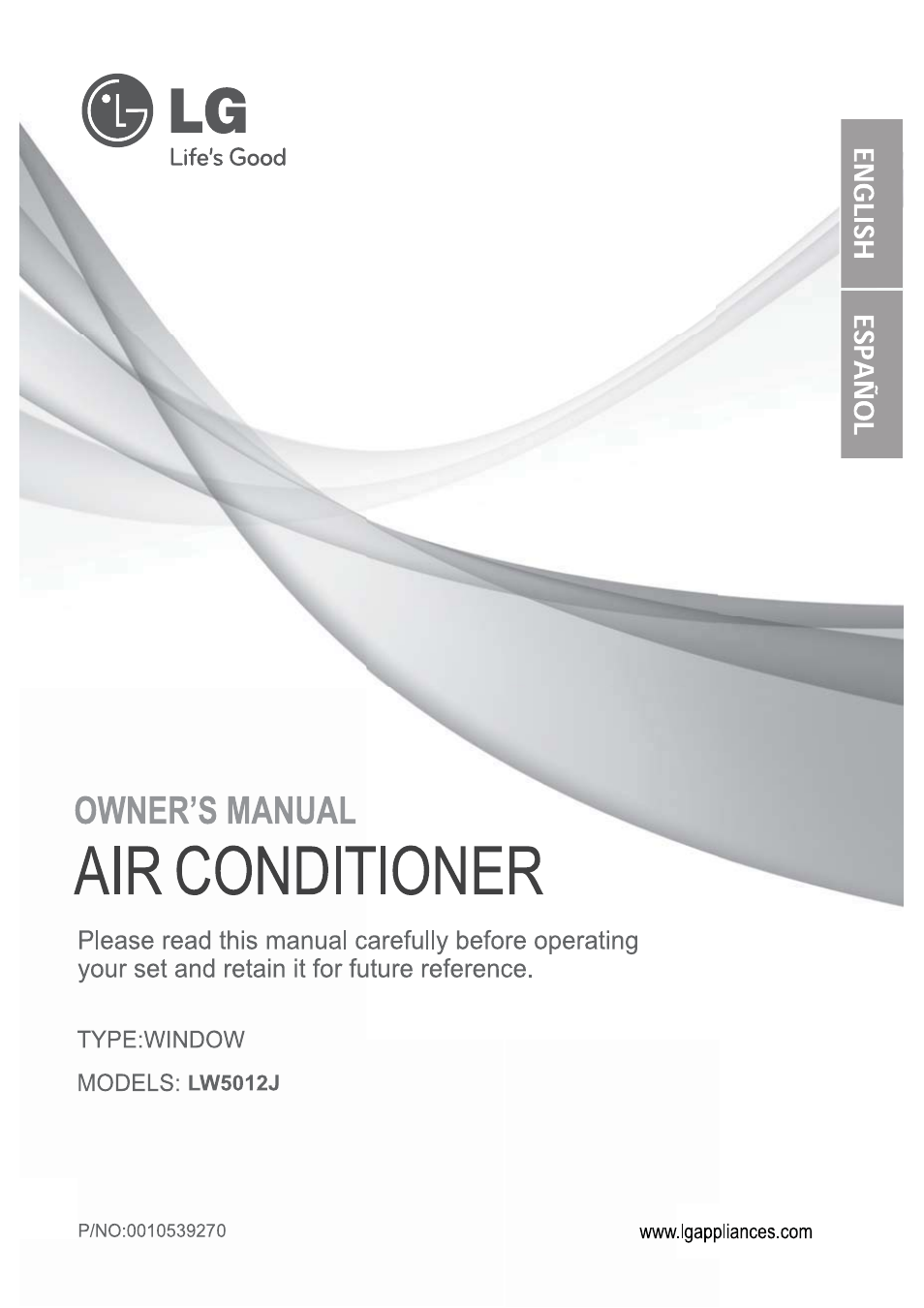 LG LW5012J User Manual | 20 pages