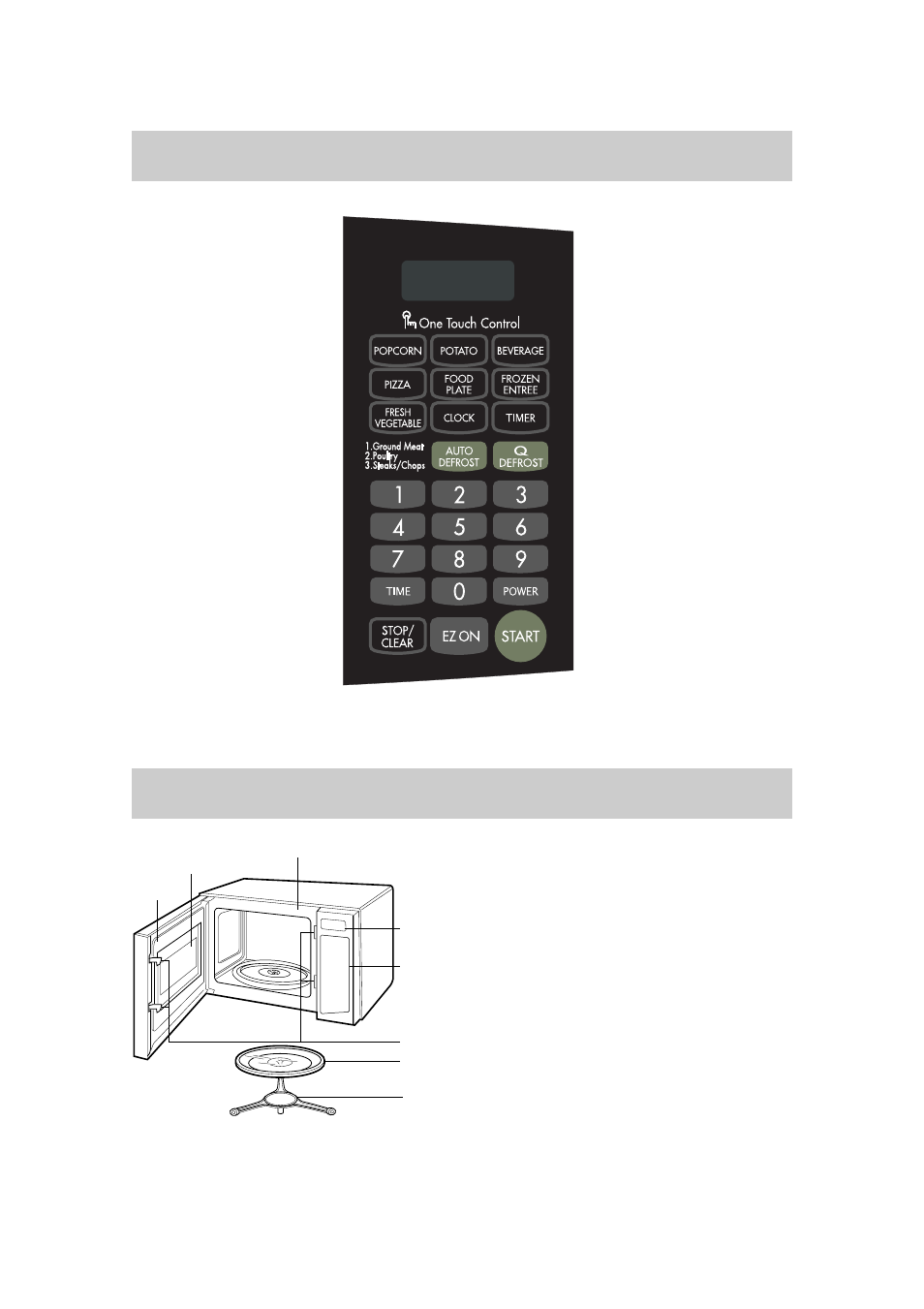Control panel feature diagram | LG MA7005ST User Manual | Page 9 / 24