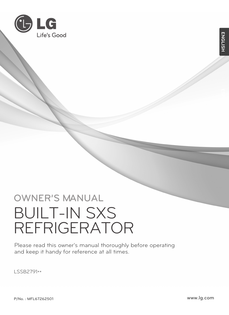 LG LSSB2791ST User Manual | 47 pages