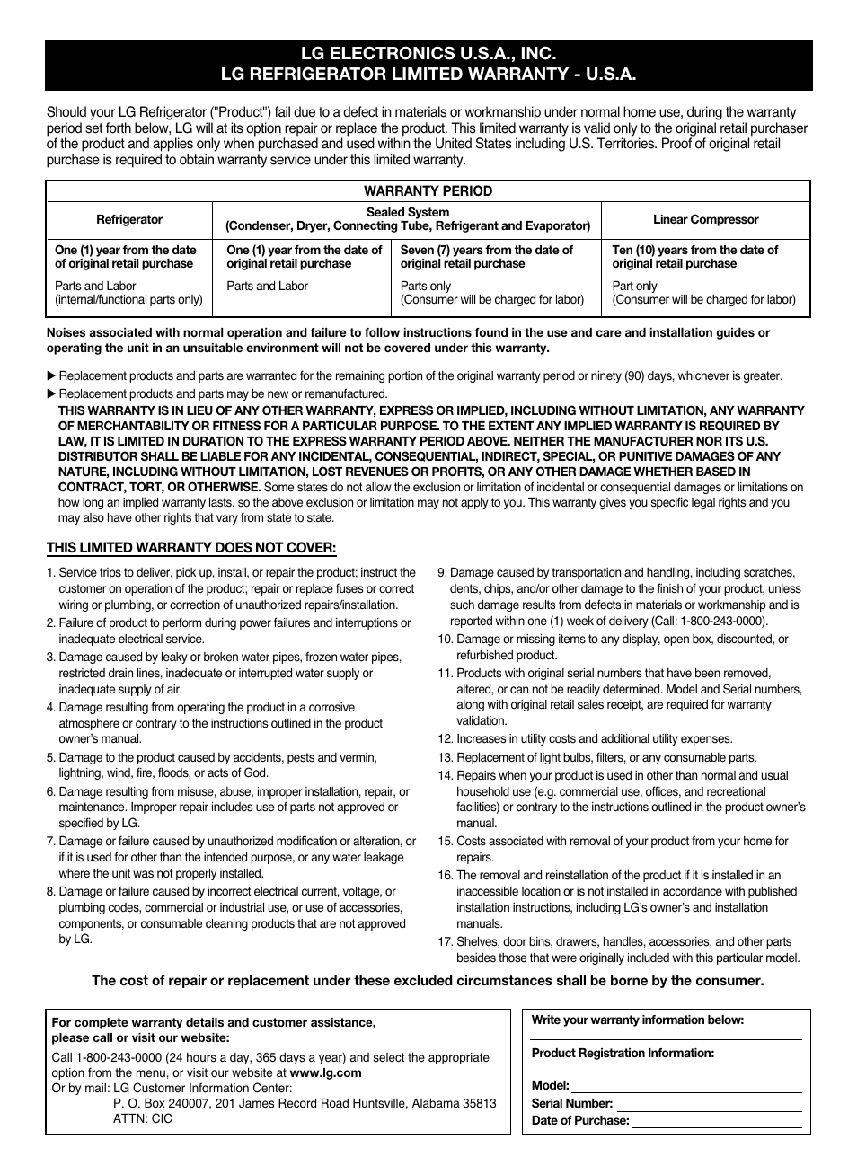 LG LSSB2791ST User Manual | Page 45 / 47