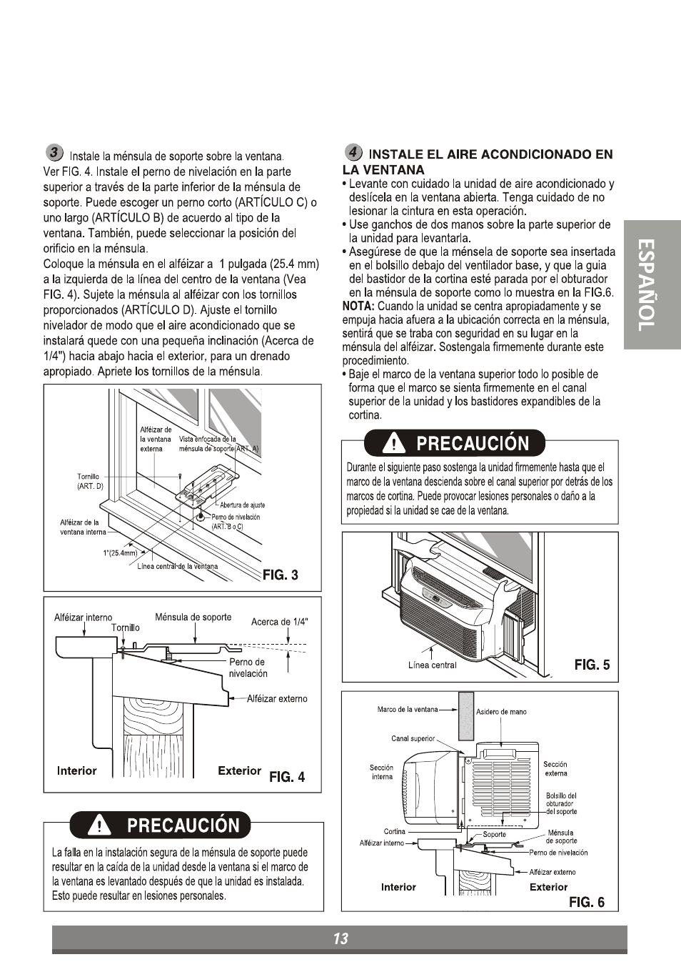 A precaución, Precaución | LG LP6010ER User Manual | Page 33 / 40