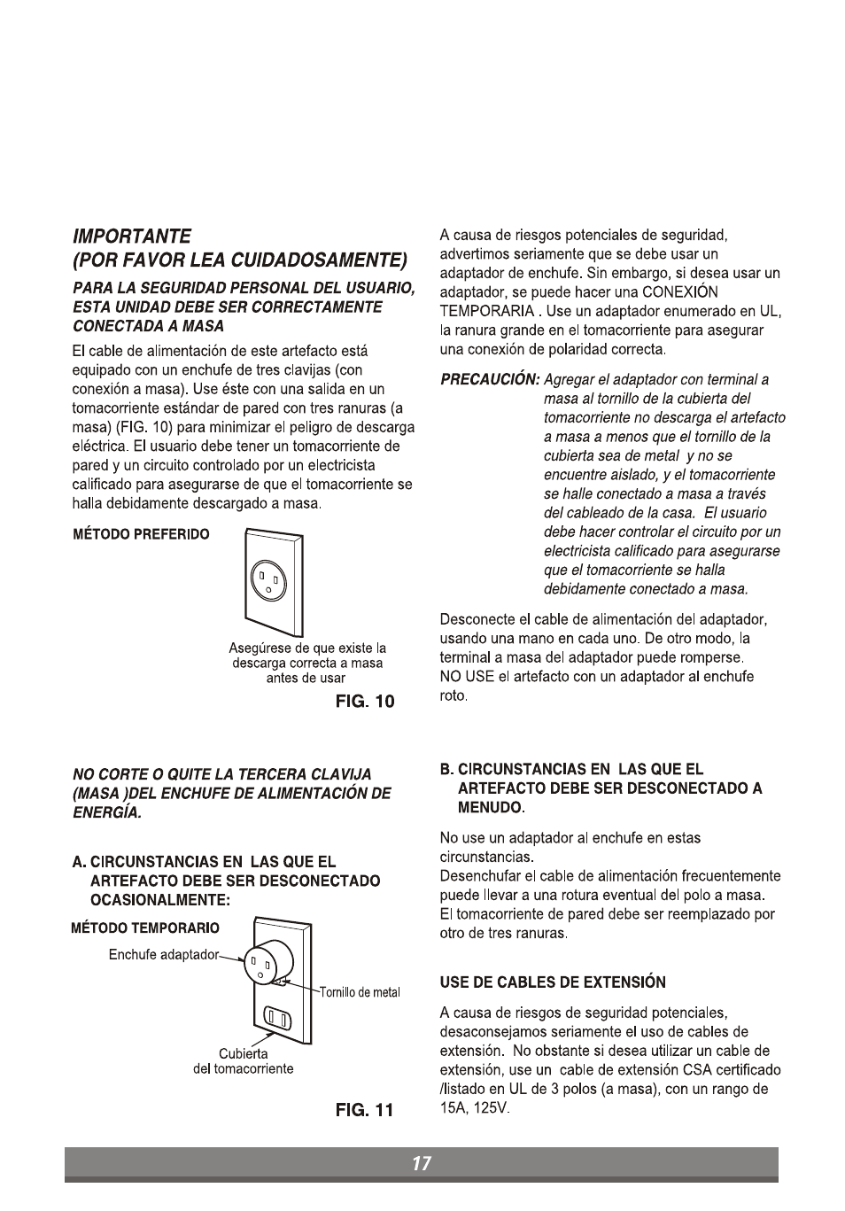 Fig. 10, Fig. 11 | LG LP6010ER User Manual | Page 37 / 40