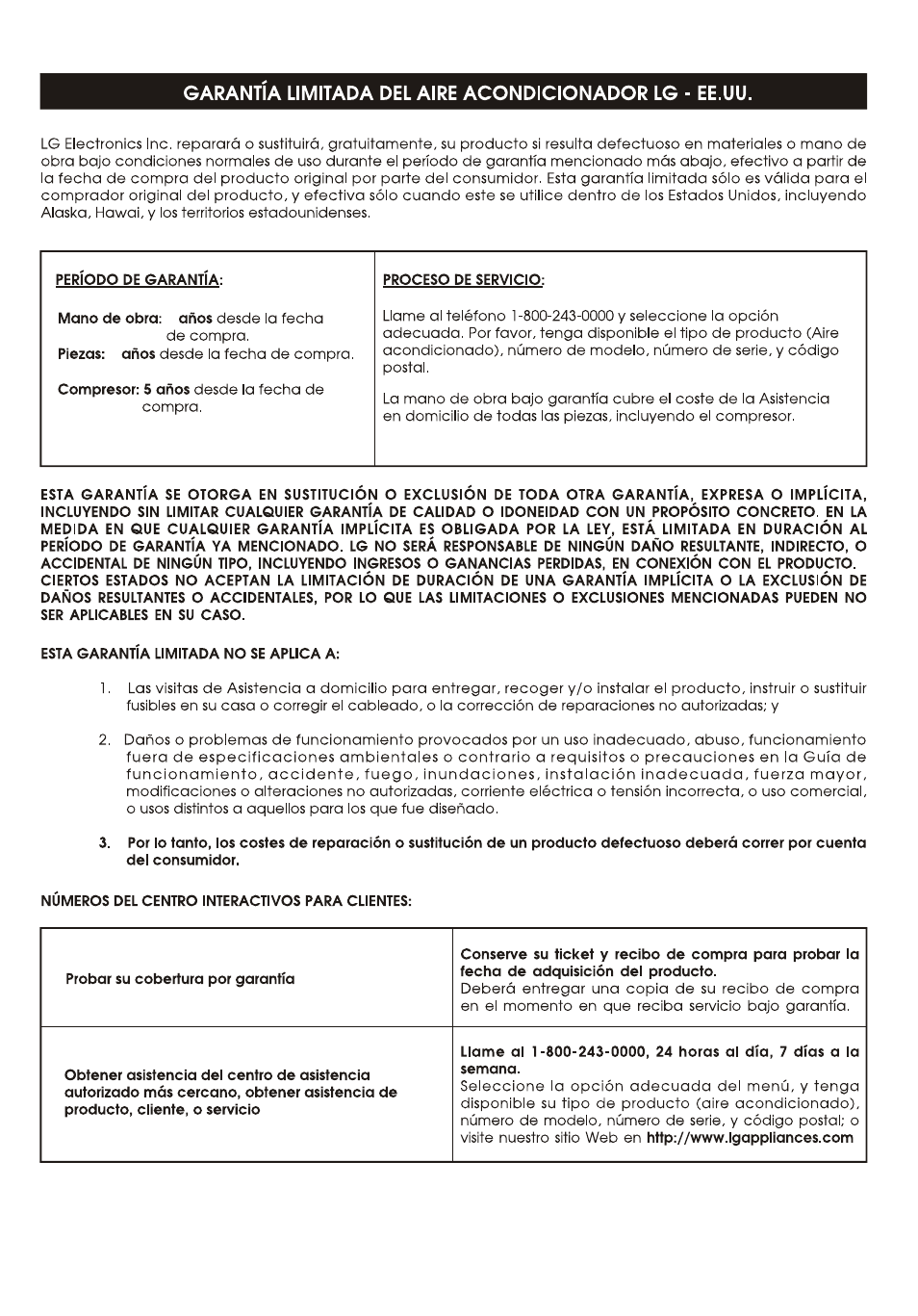 LG LP6010ER User Manual | Page 39 / 40
