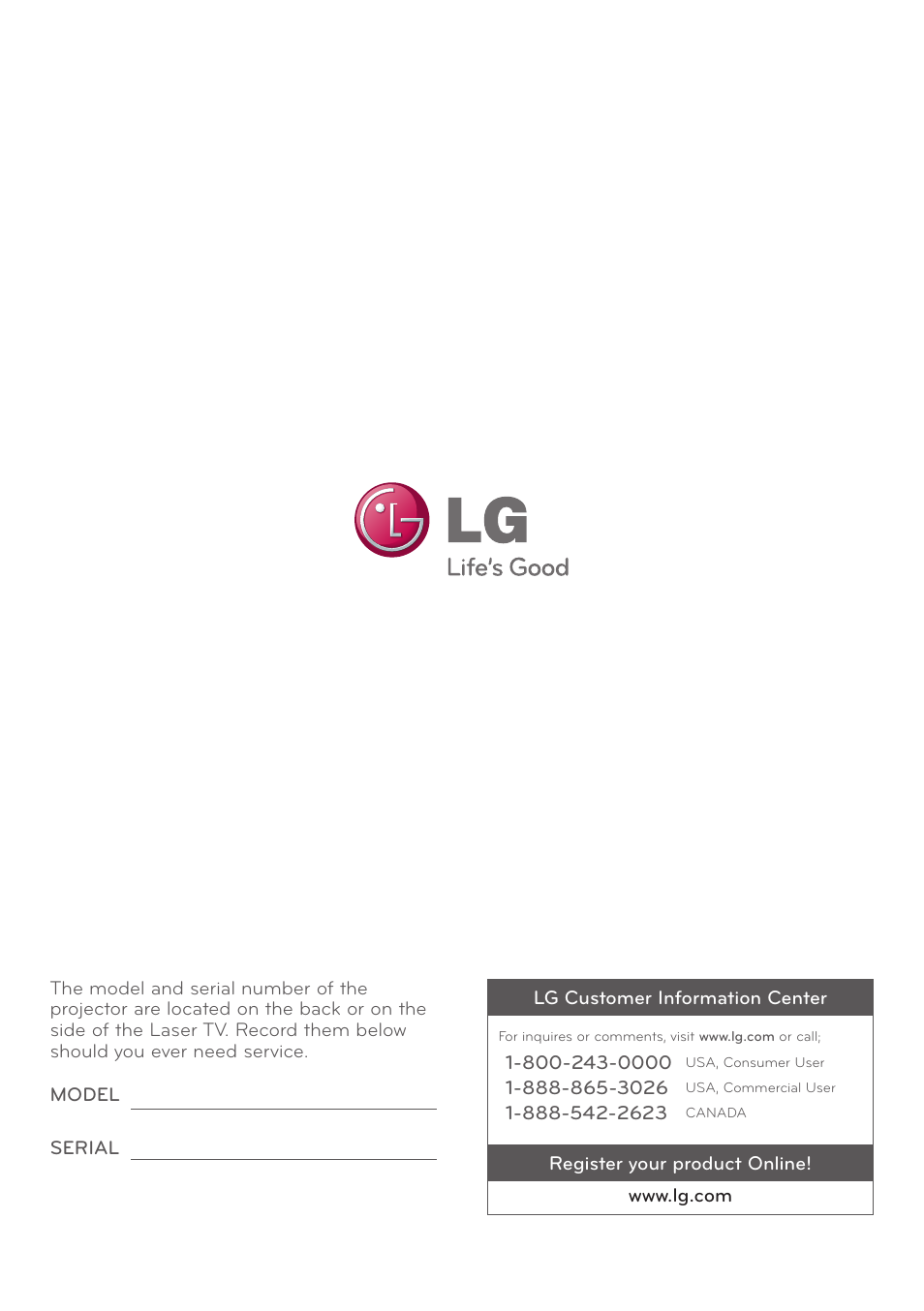 LG HECTO User Manual | Page 107 / 107
