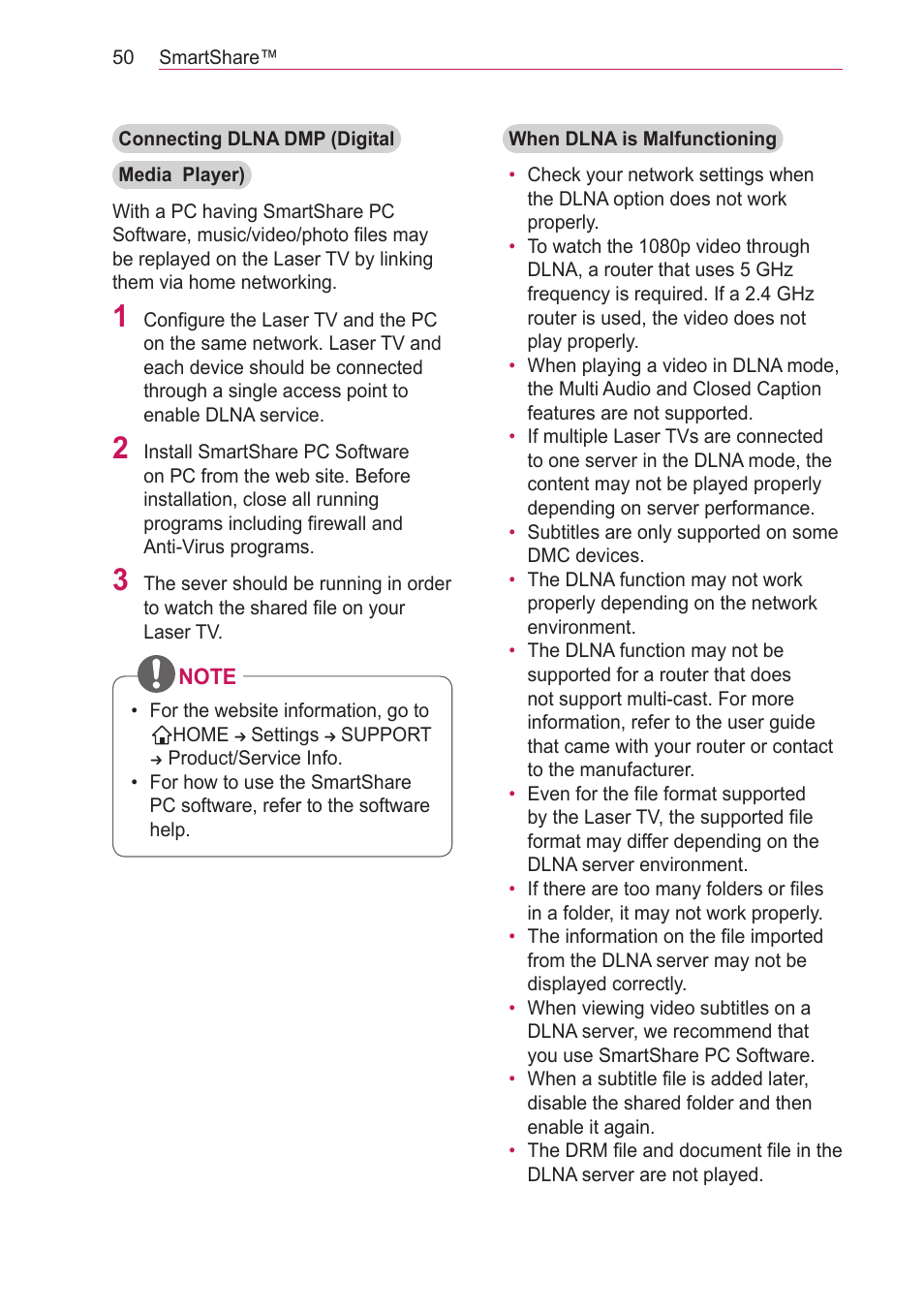 LG HECTO User Manual | Page 50 / 107