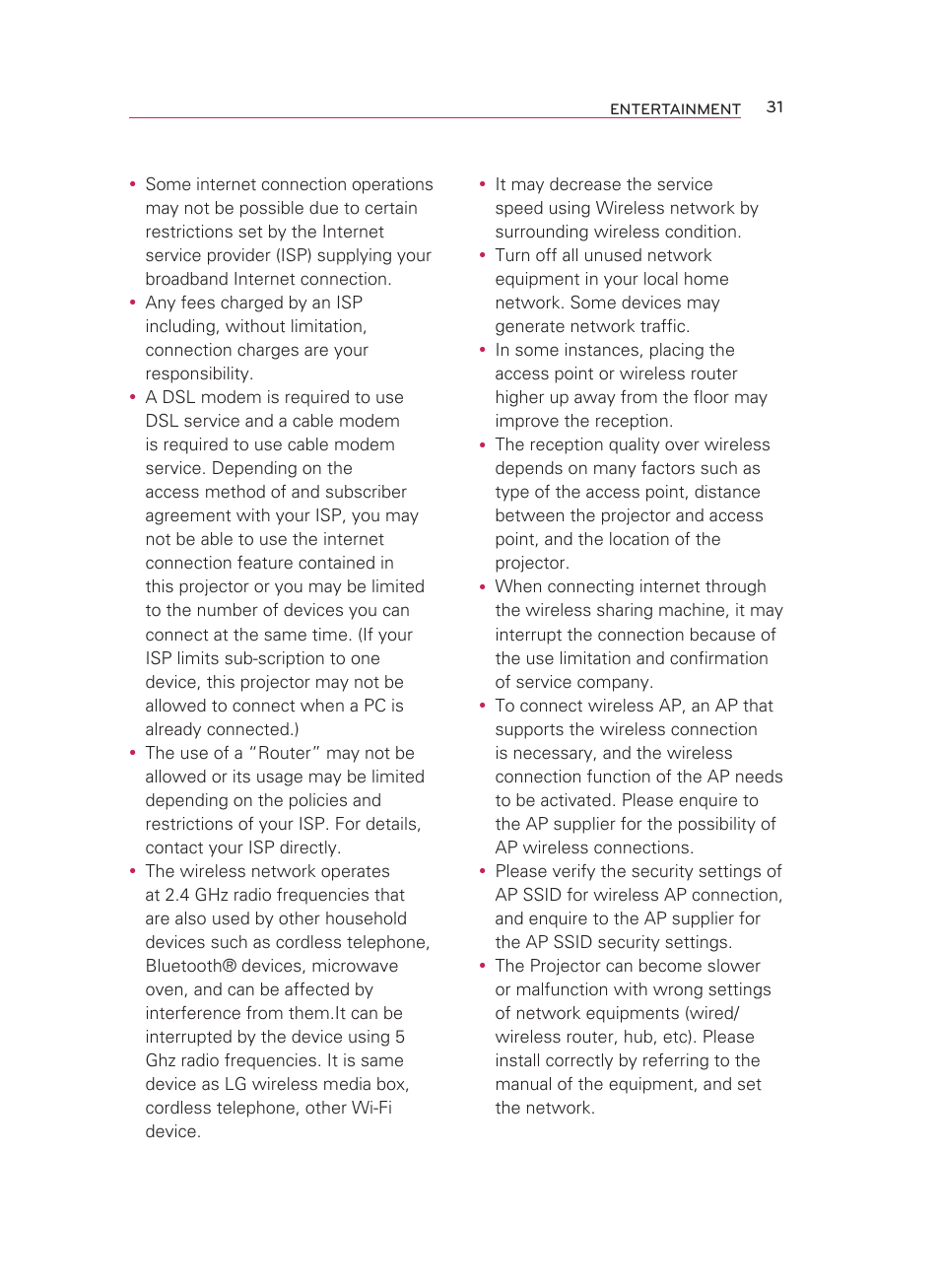 LG HW350T User Manual | Page 31 / 76