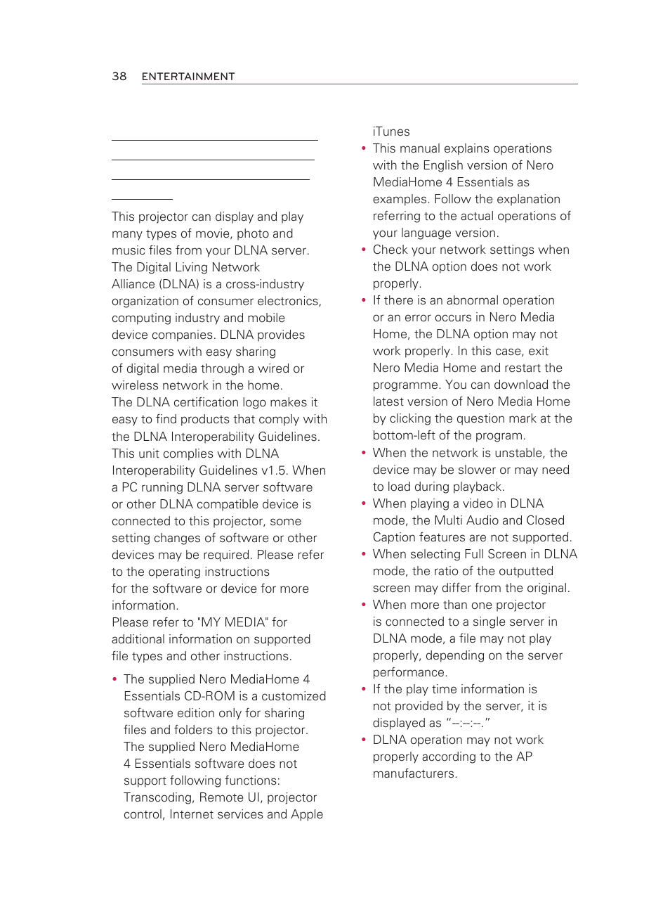 LG HW350T User Manual | Page 38 / 76